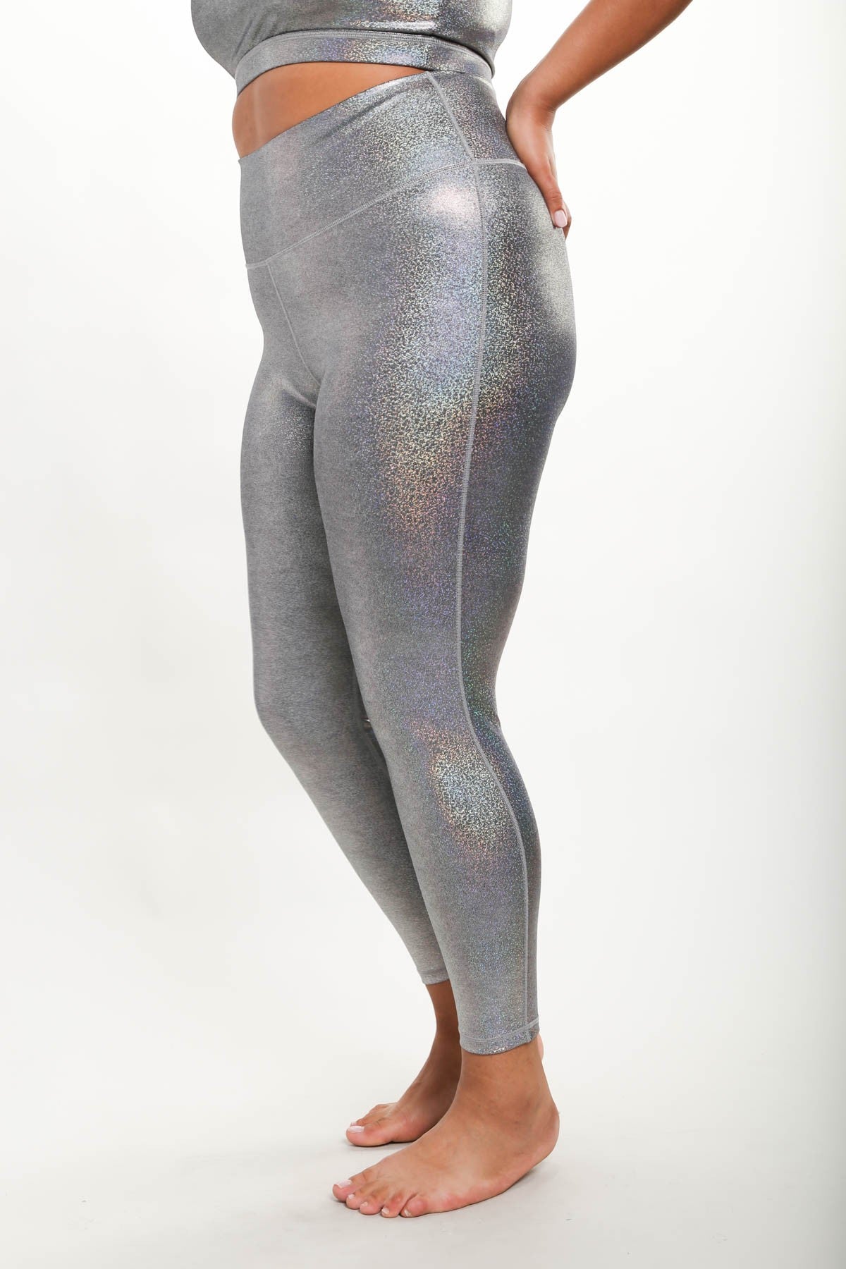 Legging holographique - Argent