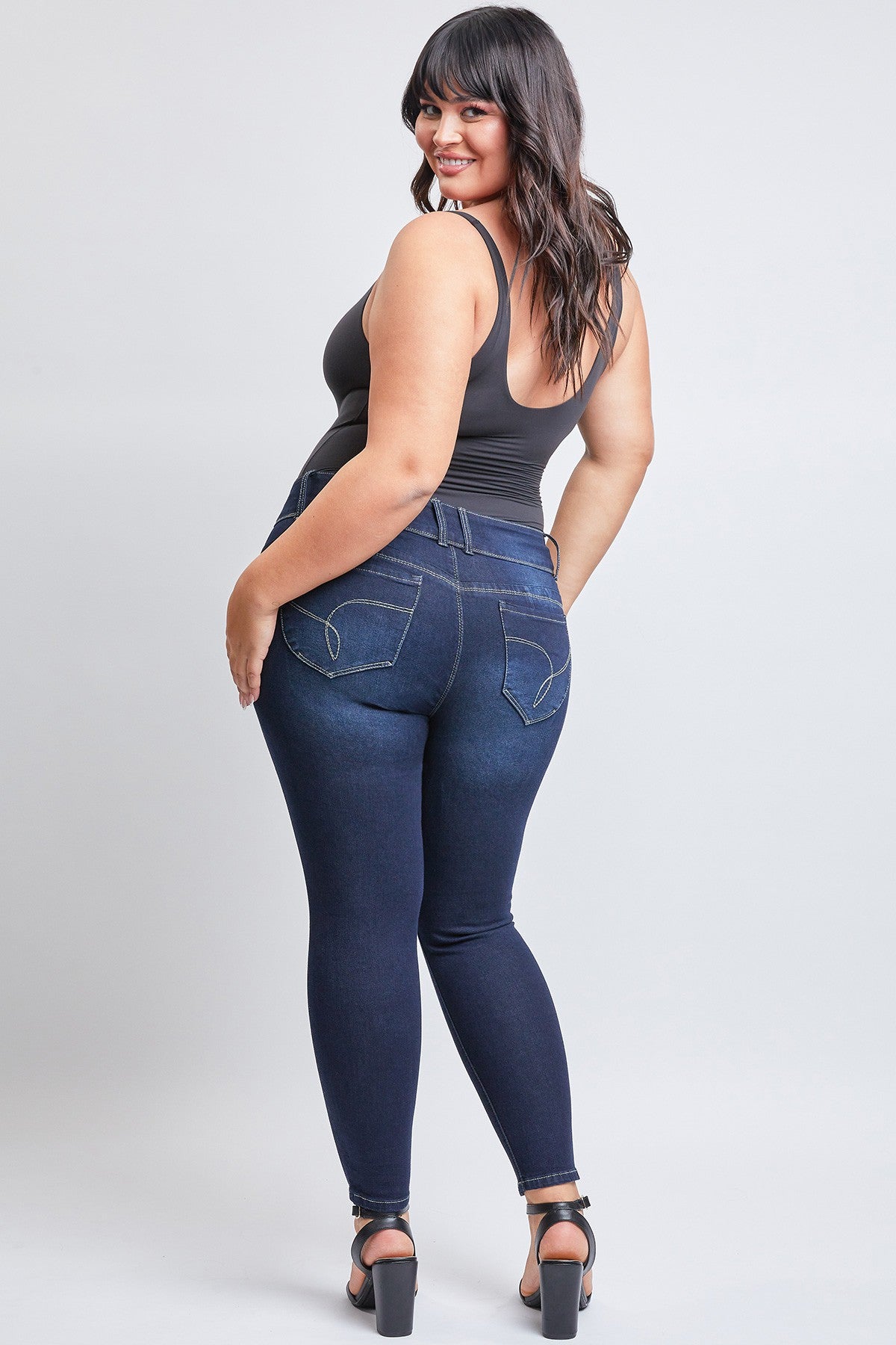Jean skinny Daisy (bleu foncé)