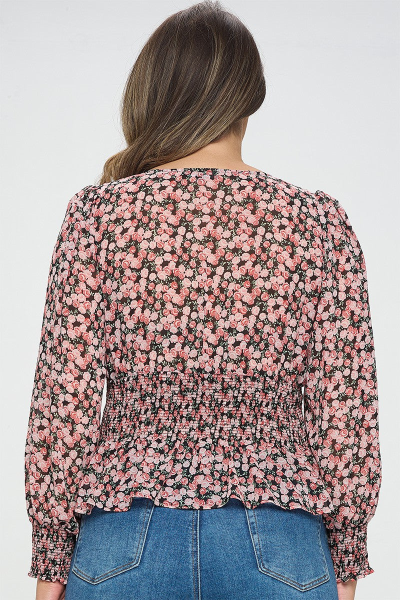 Crop top roseline (black)