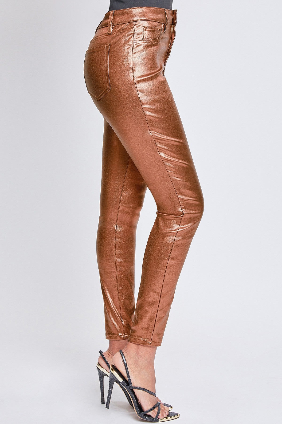 Shimmering ultra stretch pants (bronze)