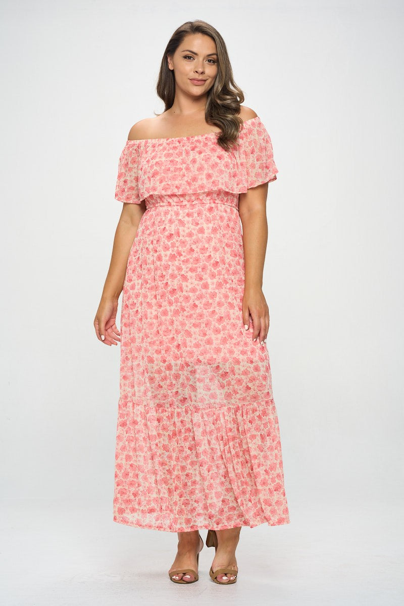 Cute muslin dress - pink