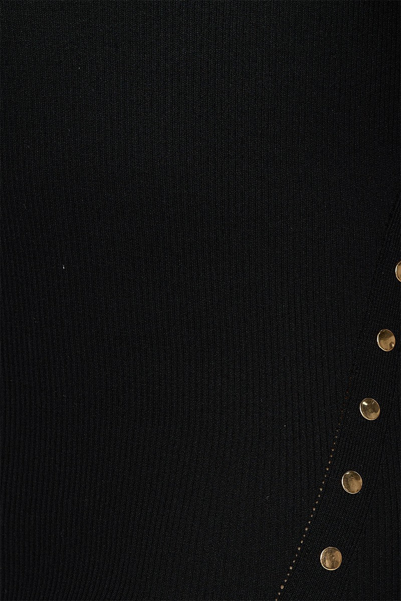 Robe côtelée Brianna (noir)