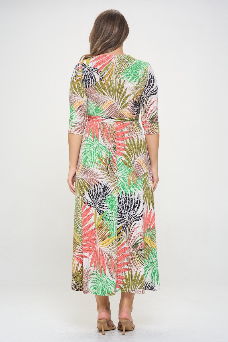 La robe à feuillage multicolore #1