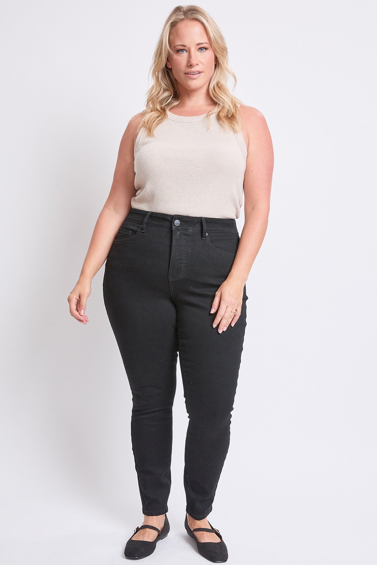 TAILLE HAUTE - Jean skinny basique noir (28 po)