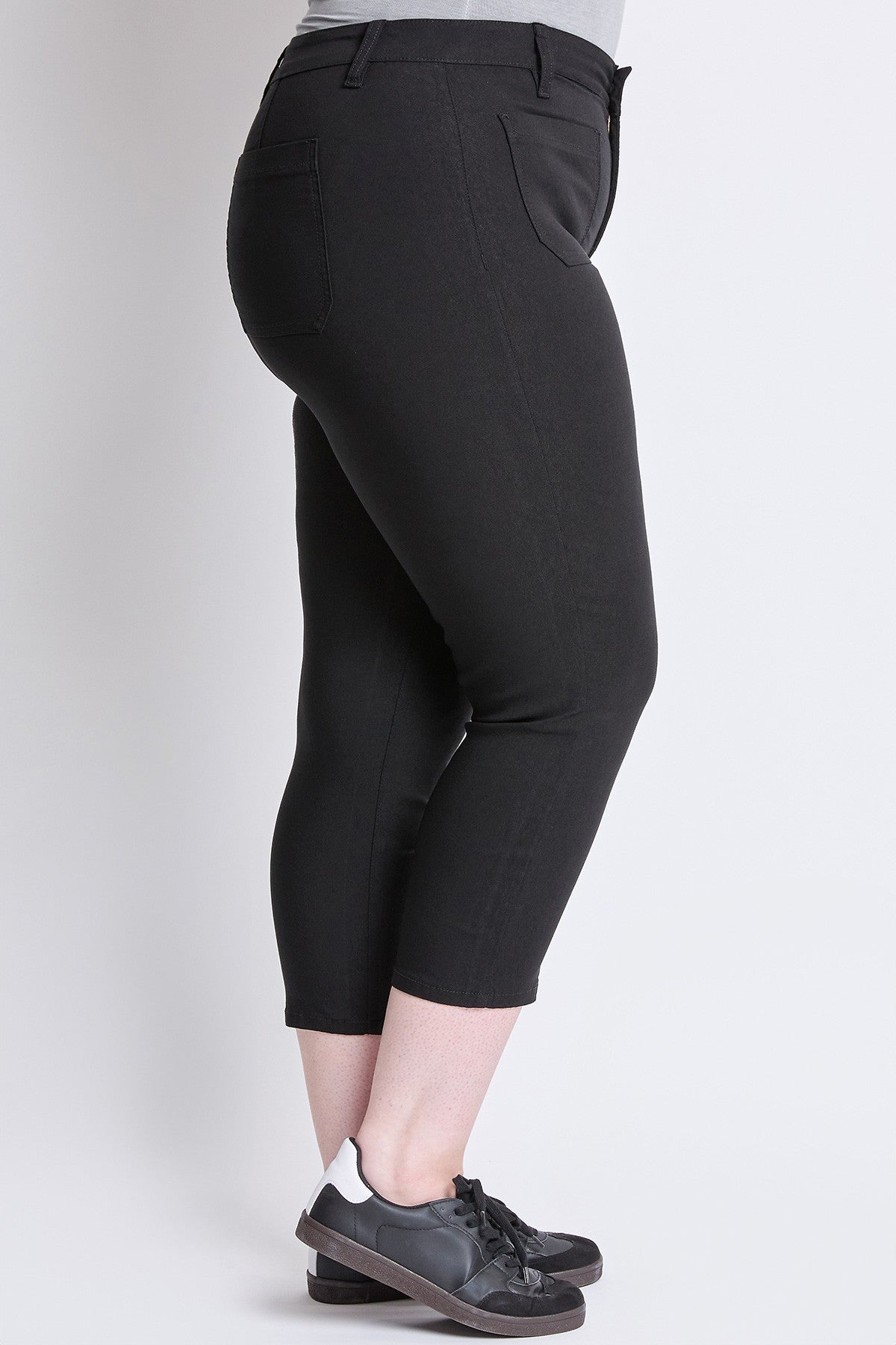 TAILLE HAUTE - Capri ultra stretch taille haute avec poches noir (25 po)