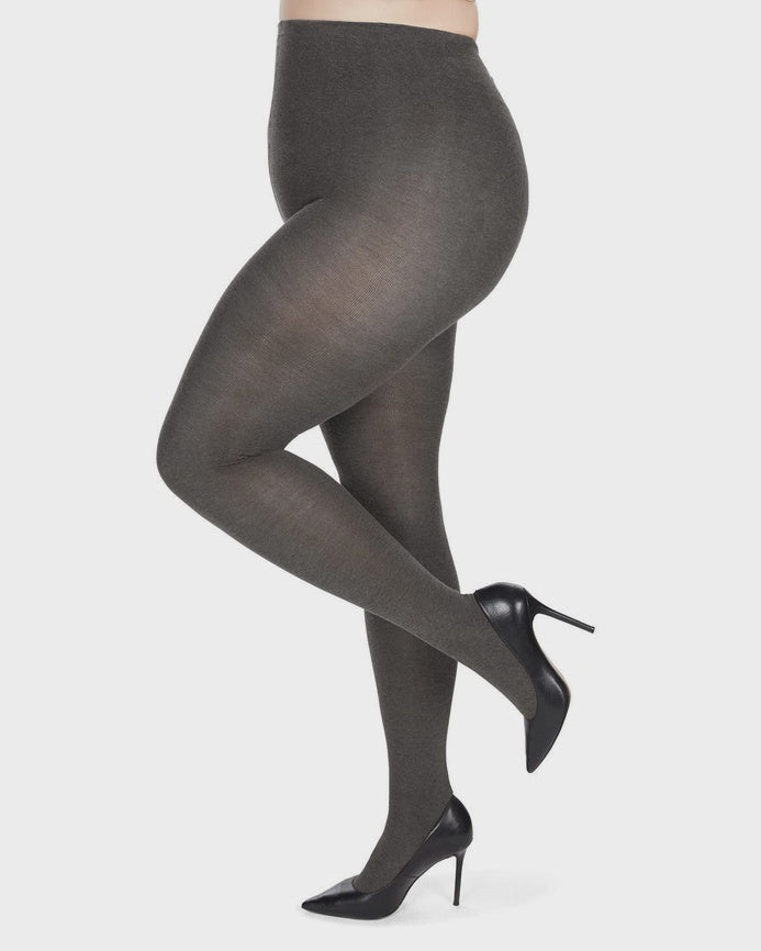 Sweater stockings - dark gray