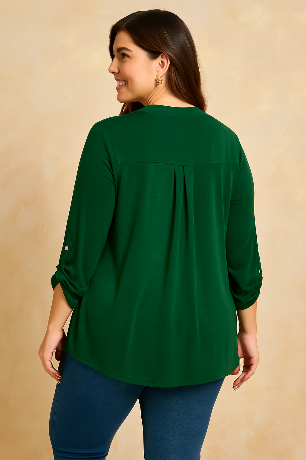 Tunique infroissable Lizzy - Émeraude