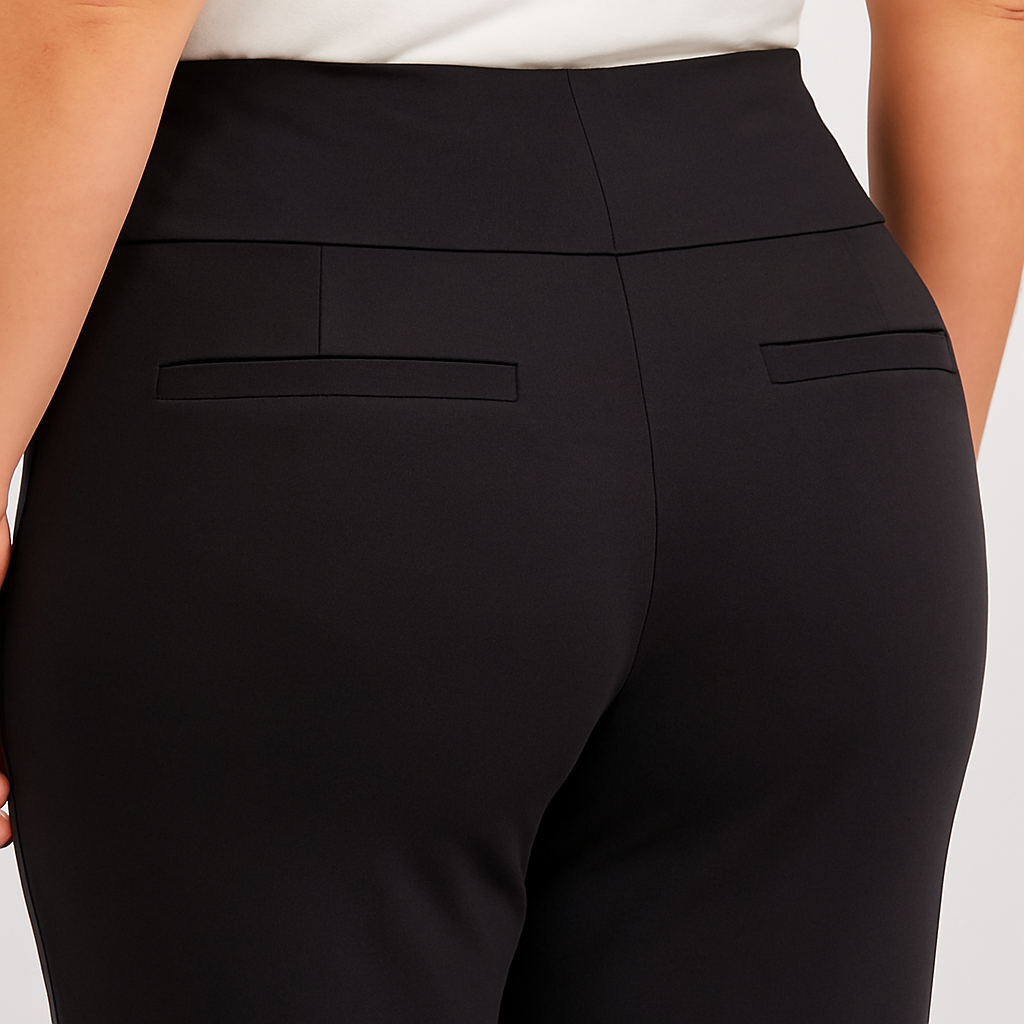 (28po) - Pantalon propre polyvalent taille haute - Marine