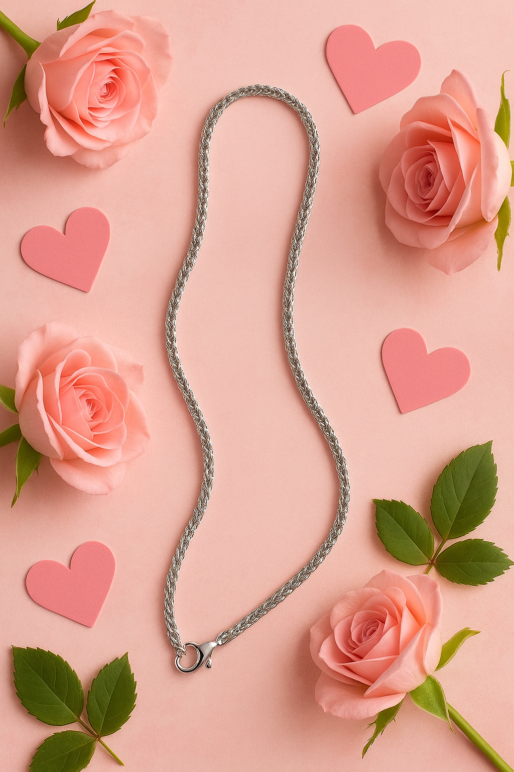 Chaine dragon argent en acier inoxydable - Hypoallergène