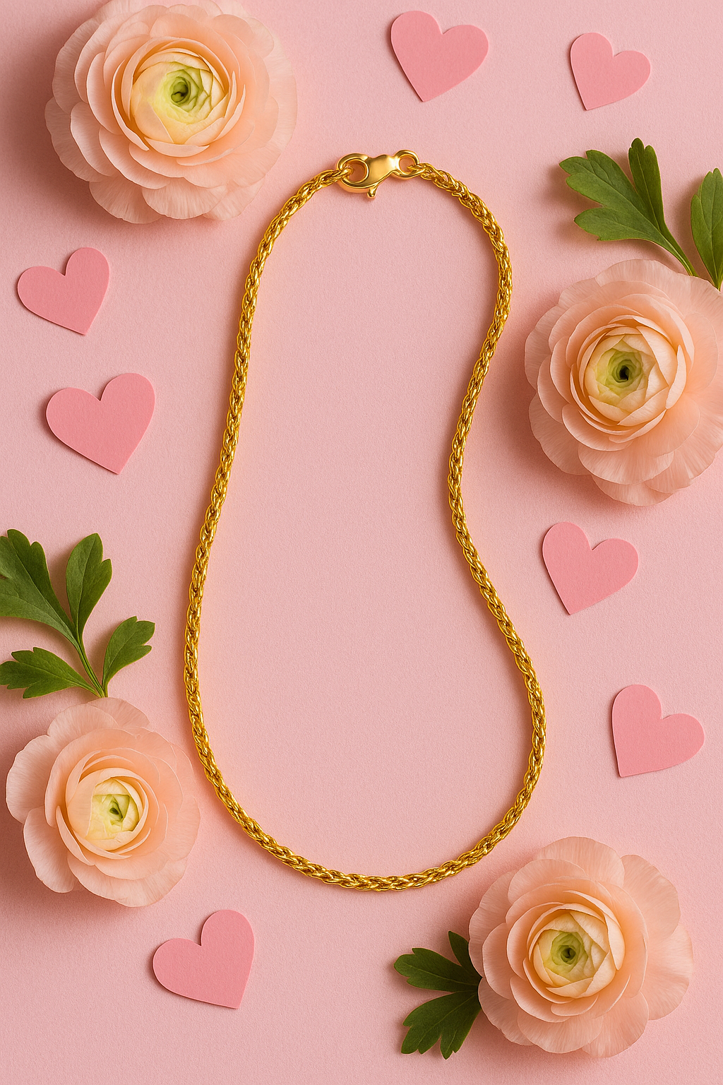 Chaine dragon or en acier inoxydable - Hypoallergène