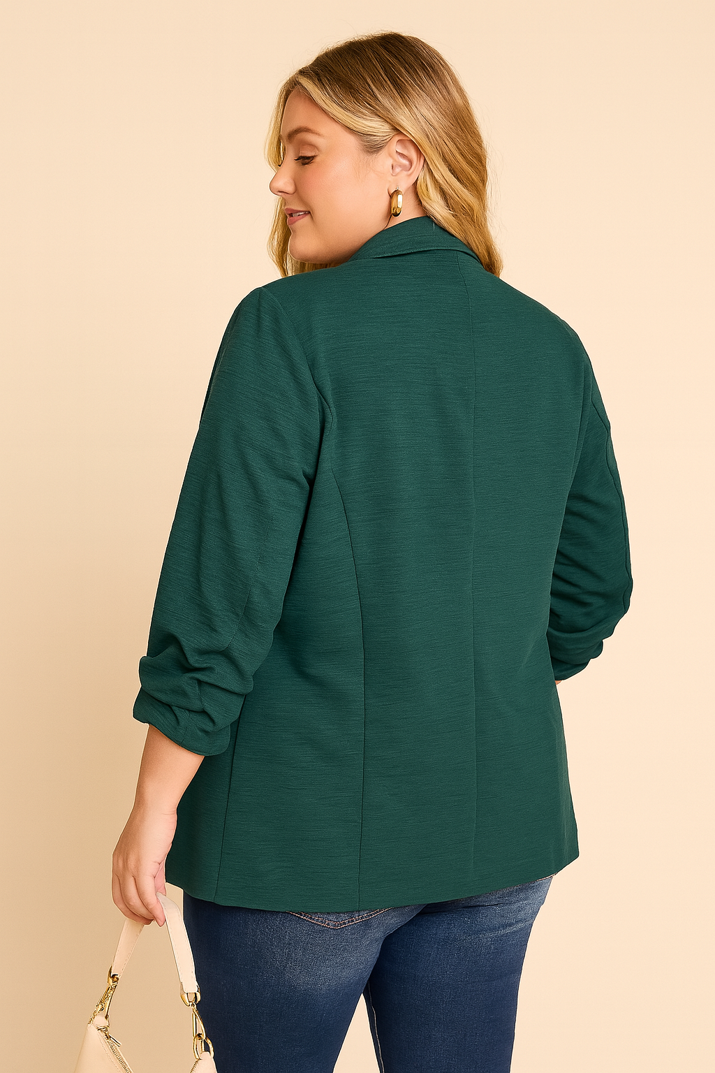 Veston structuré Magalie - Vert chasseur