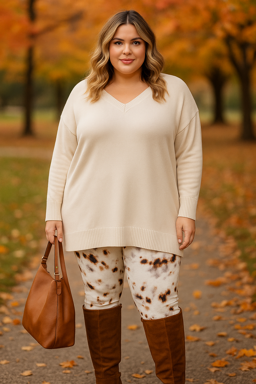 Ivory tunic sweater