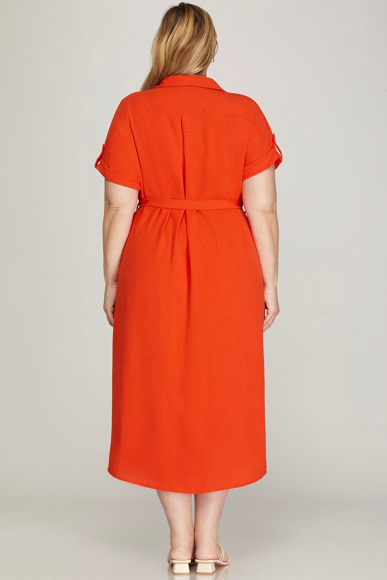 Blouse dress - tomato