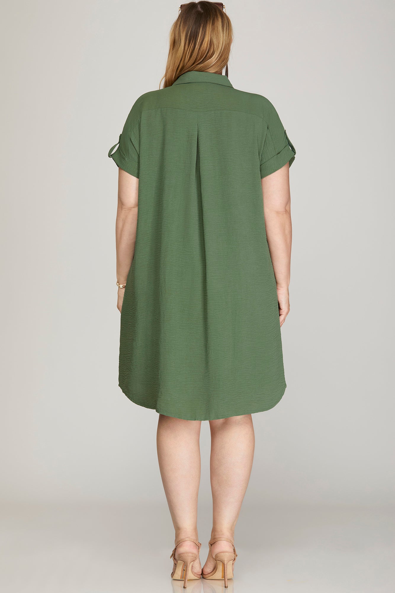 Robe blouse - Olive