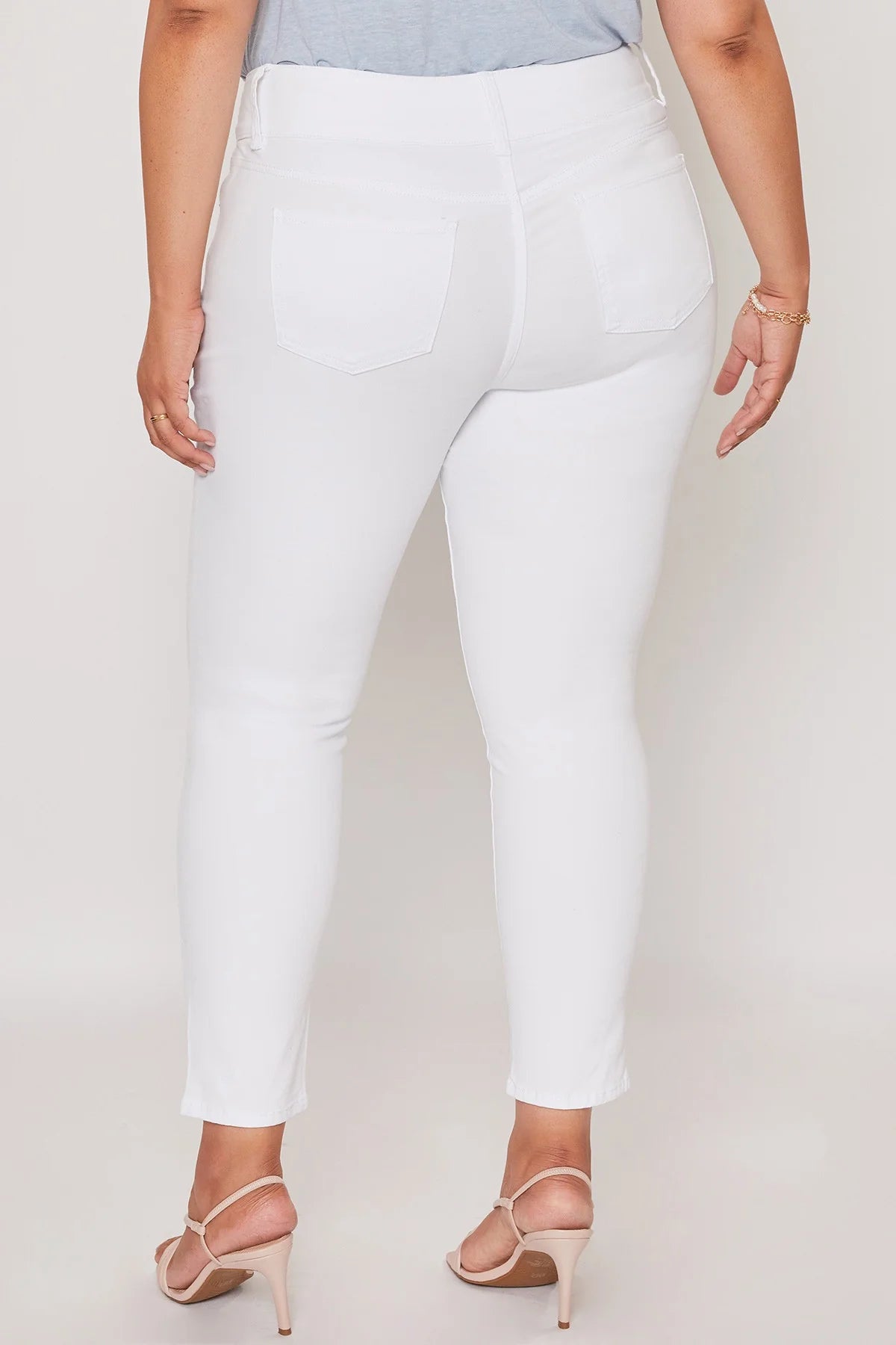 Jean Sharon (white, skinny with 3 buttons)