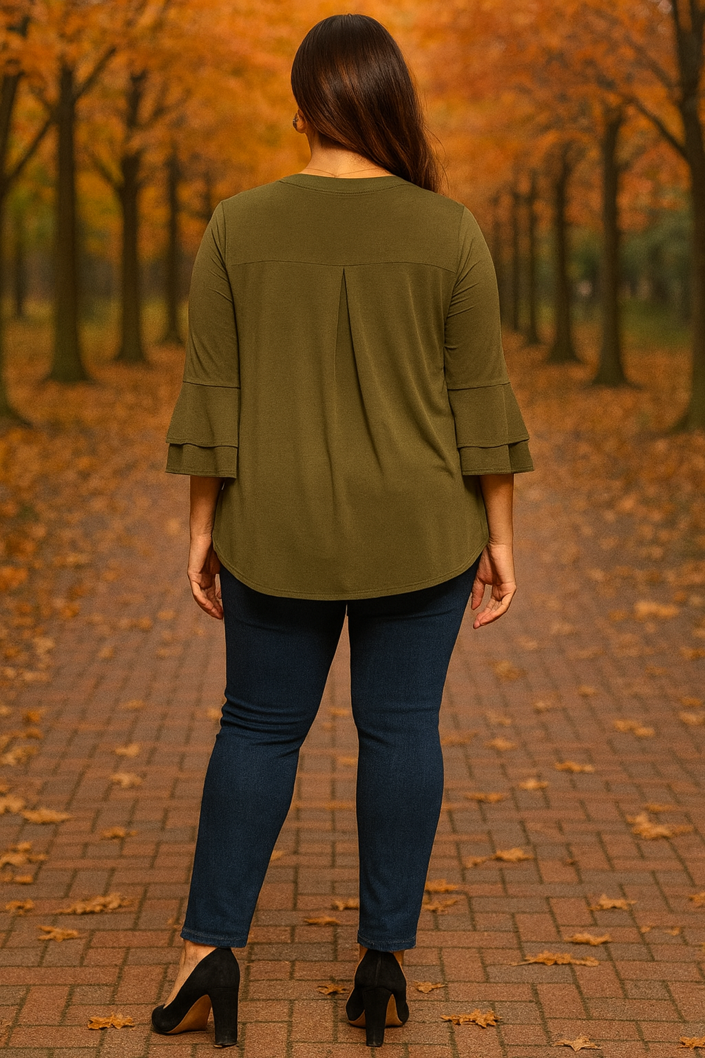 Imperious Lizzy tunic - olive