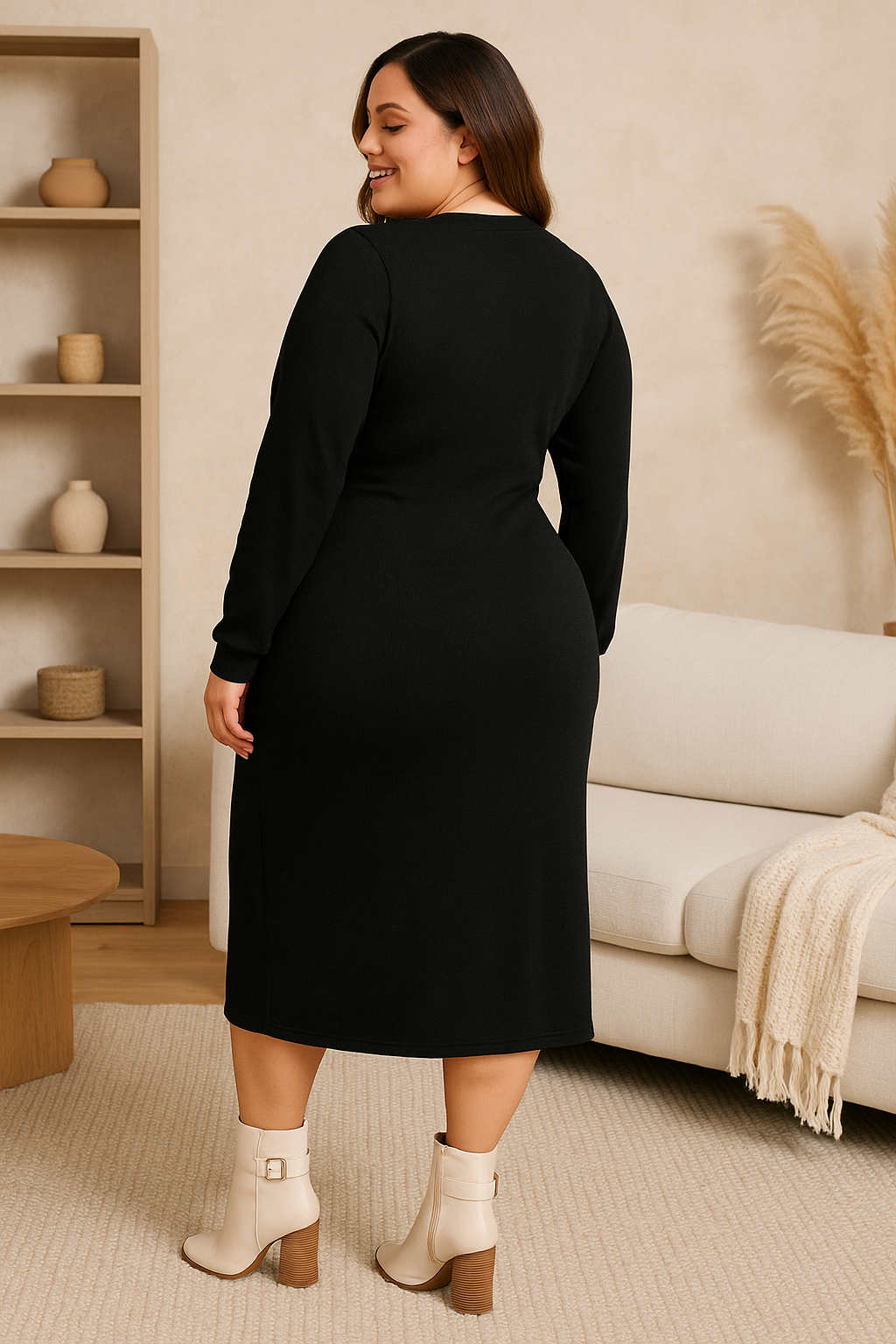 Robe essentielle Hacci - Noir