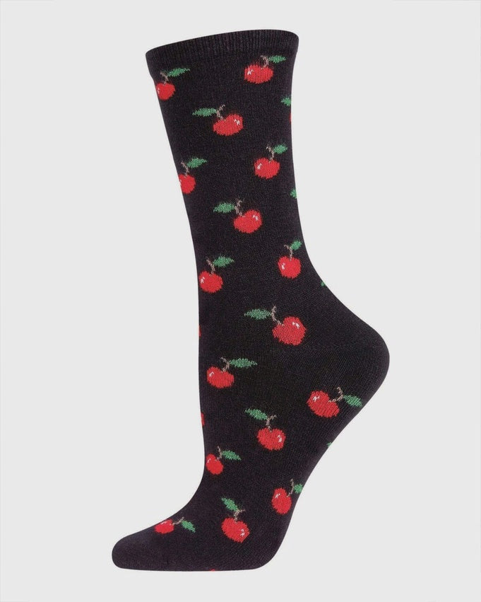 Chaussettes cerises en cachemire