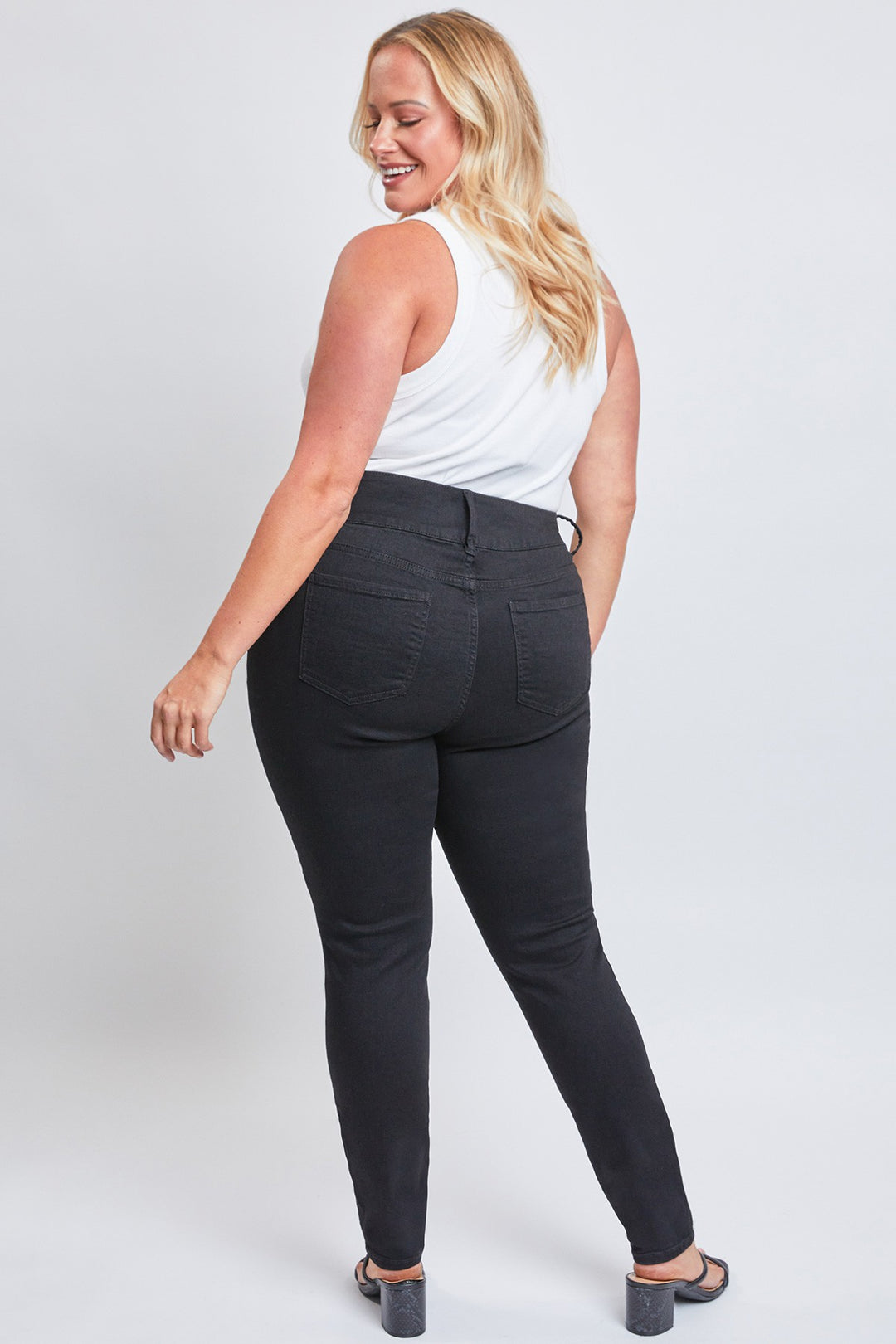 Jean Sharon (black, skinny with 3 buttons)