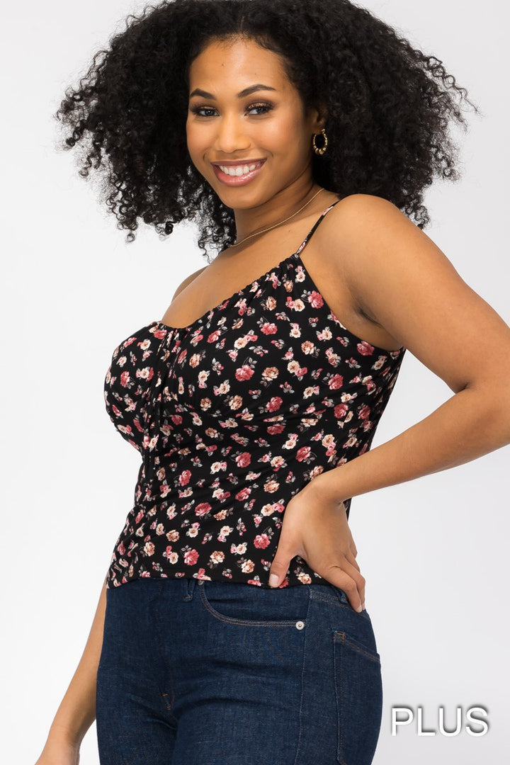 Cami-top Flora - 100% extensible