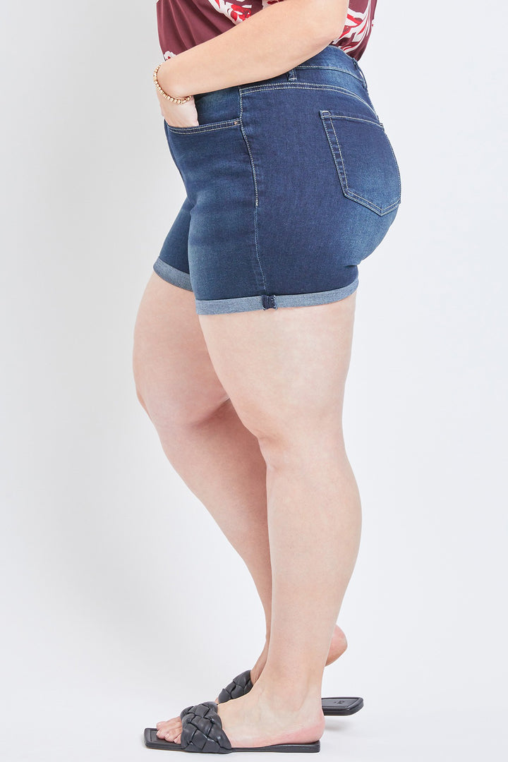 Short en jean (Bleu foncé)