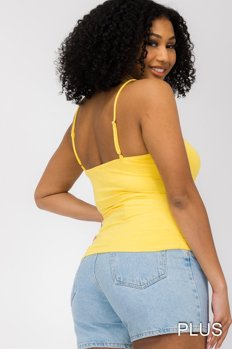 Camisole courte noire - 100% extensible