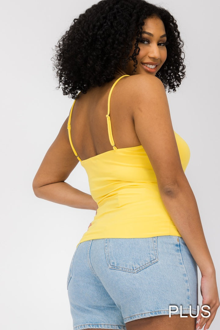 Camisole courte noire - 100% extensible