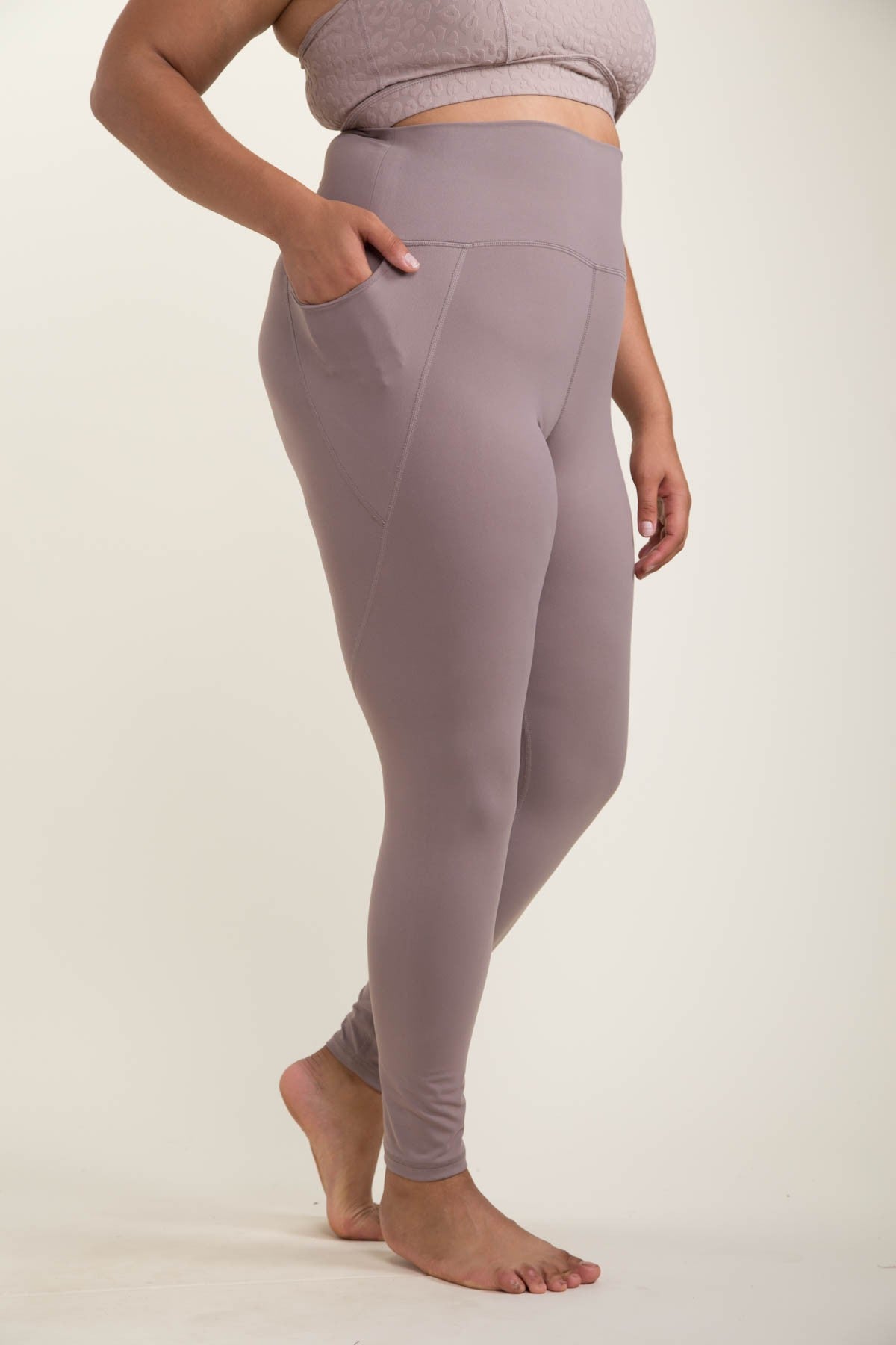 Legging sport orang ultra confort maintien du ventre