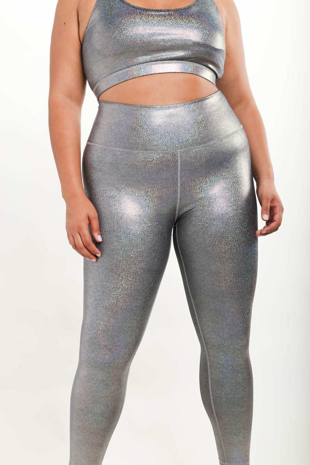 Legging holographique - Argent