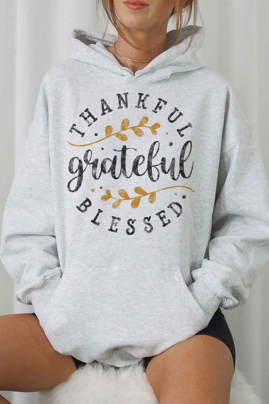PRÉVENTE - Coton ouaté ''Grateful, Thankful, Blessed''
