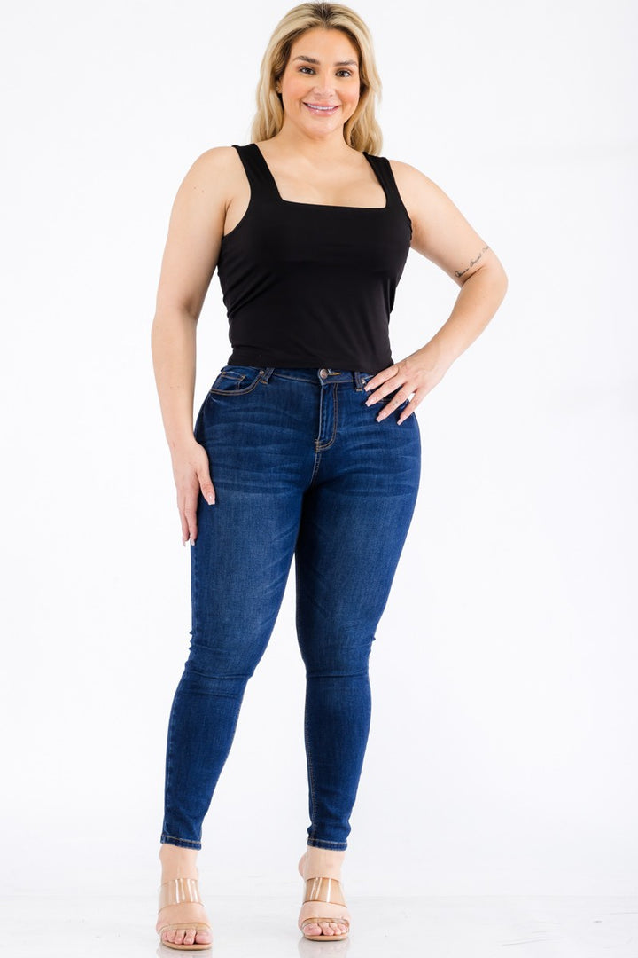 Crop top doublé Tifanny (noir)
