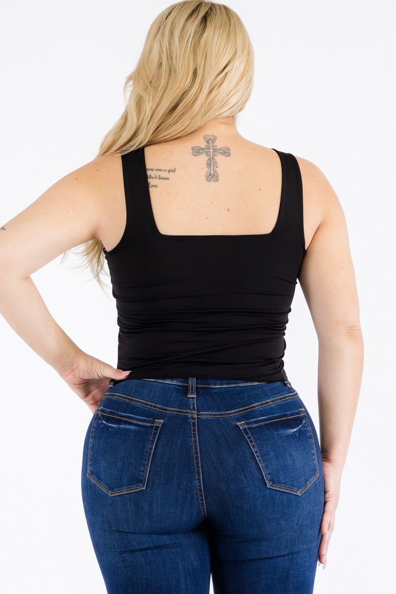Crop top doublé Tifanny (noir)