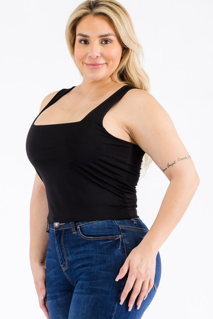 Crop top doublé Tifanny (noir)