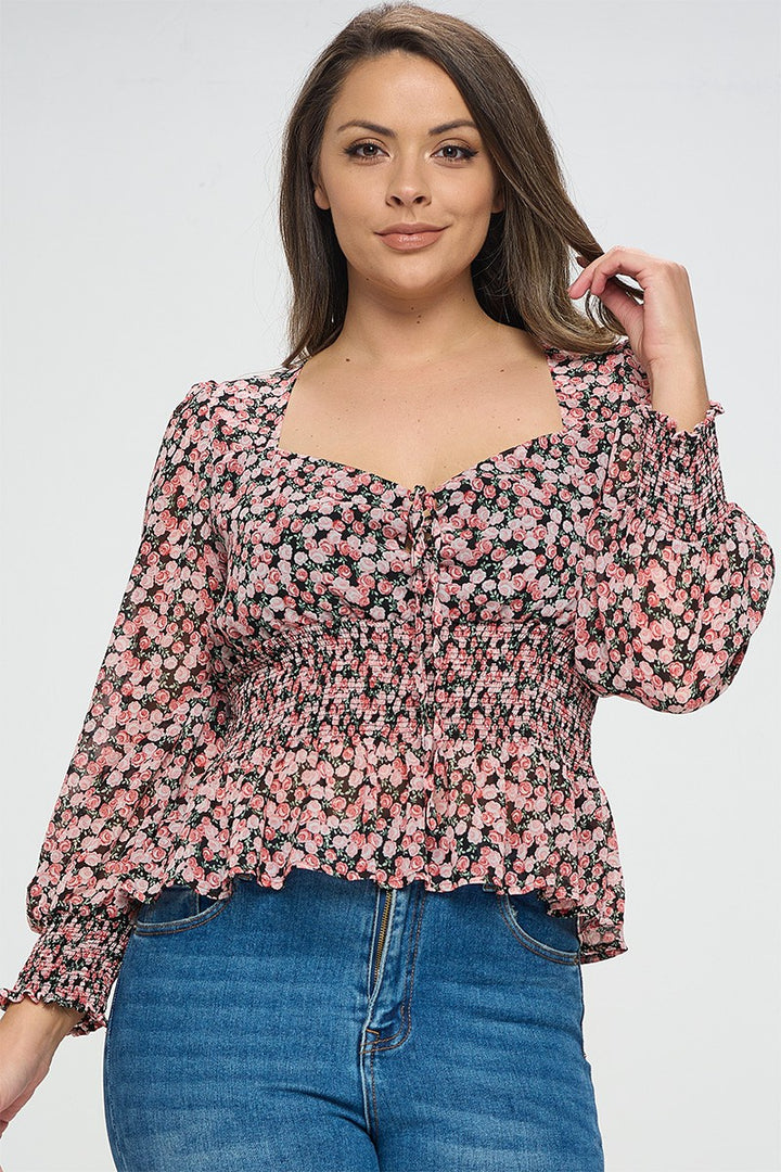 Crop top roseline (black)