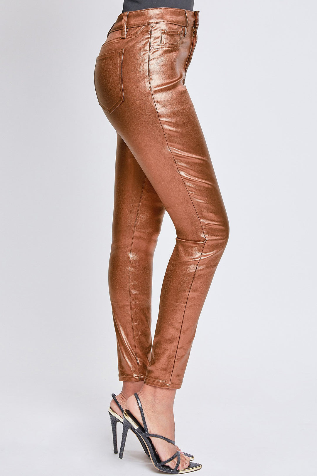 Pantalon ultra stretch chatoyant (Bronze)