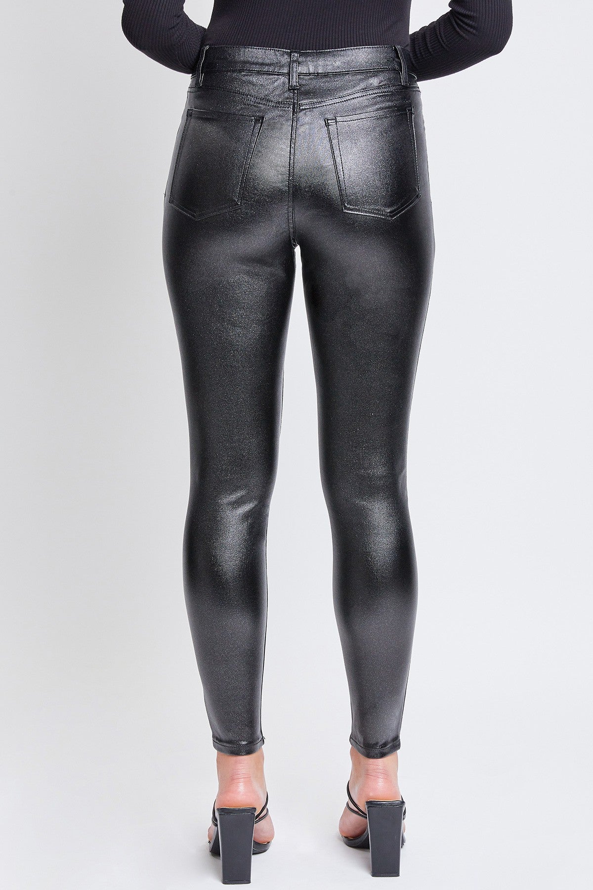 Pantalon ultra stretch chatoyant (noir)