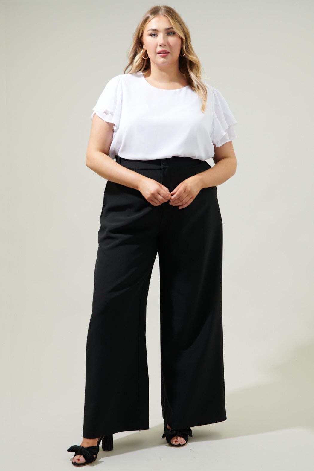 La blouse en mousseline Alyson (blanche)