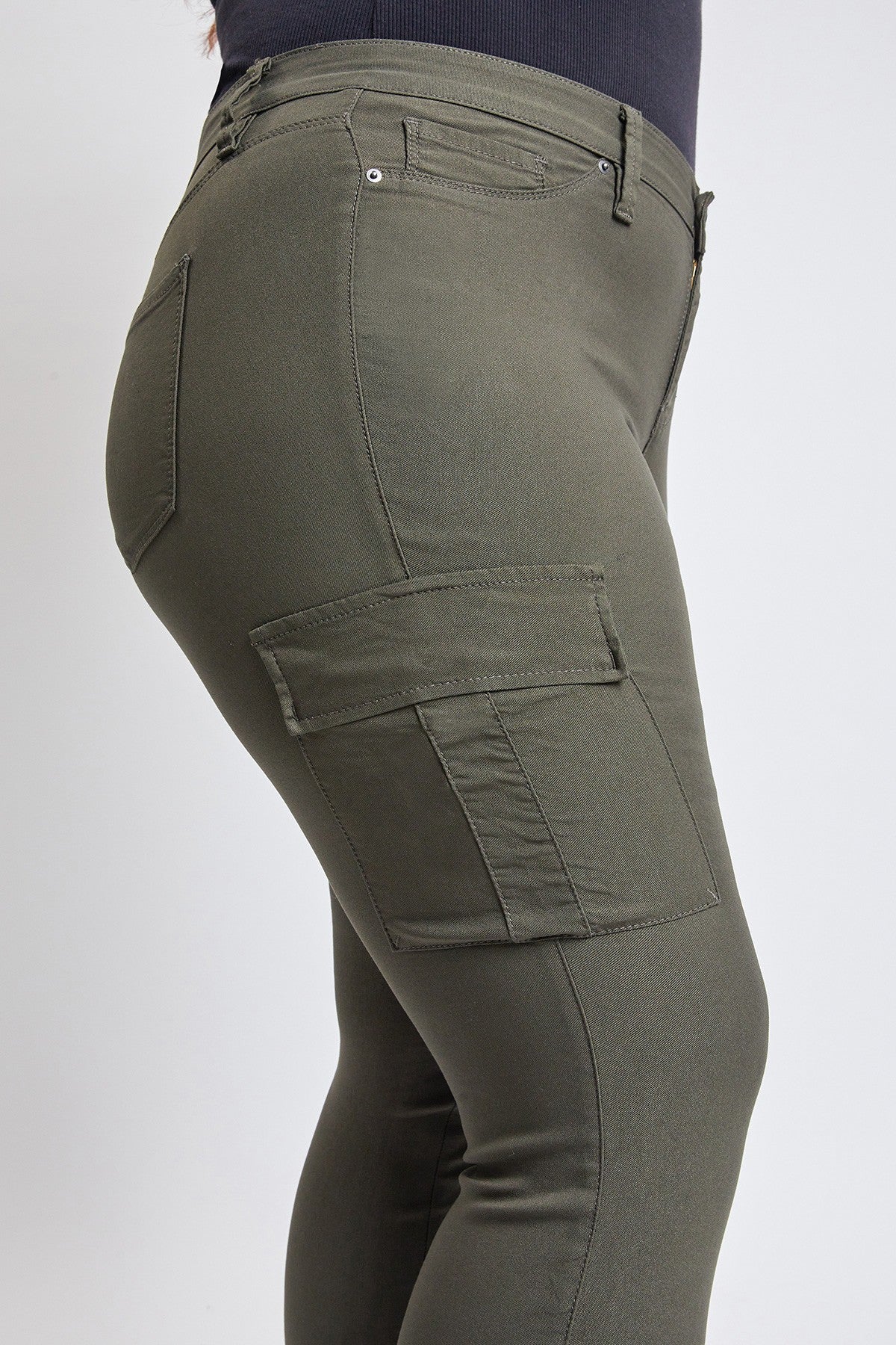 Pantalon ultra stretch cargo - Olive