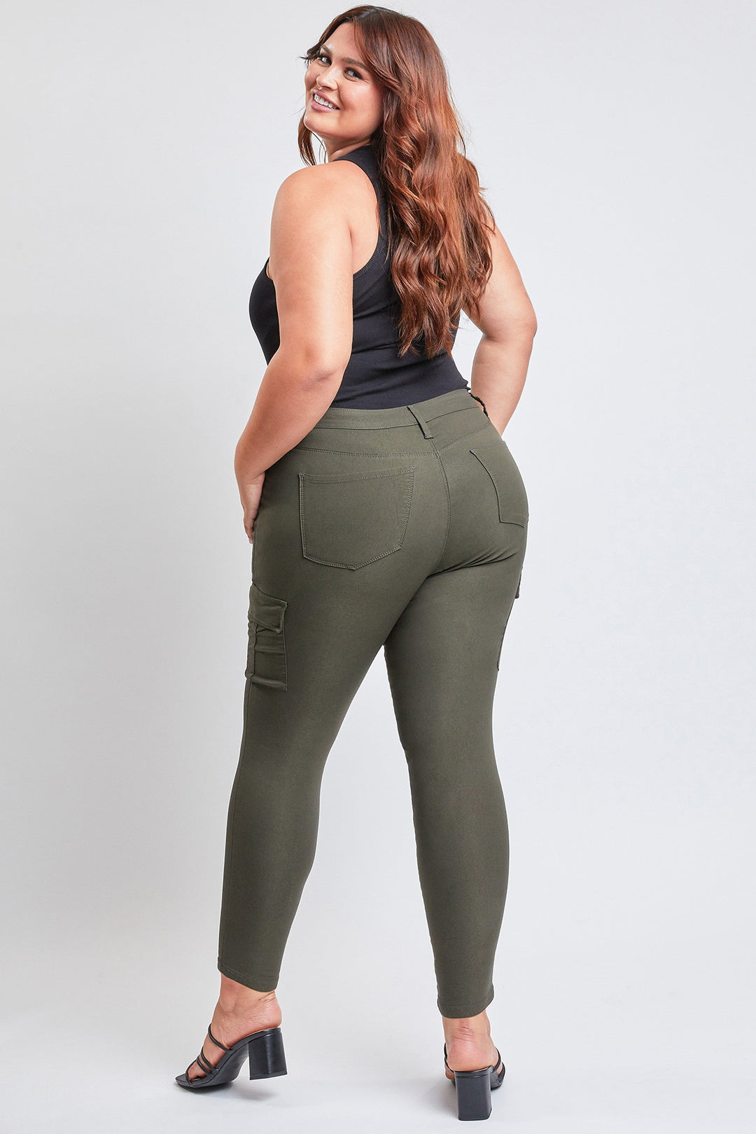 Pantalon ultra stretch cargo - Olive