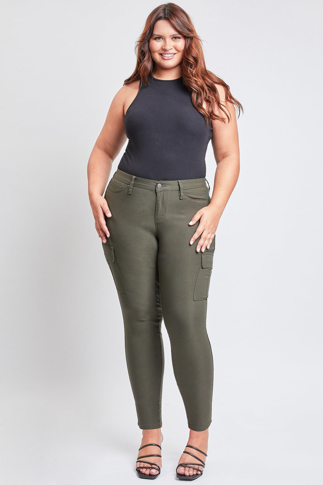 Pantalon ultra stretch cargo - Olive