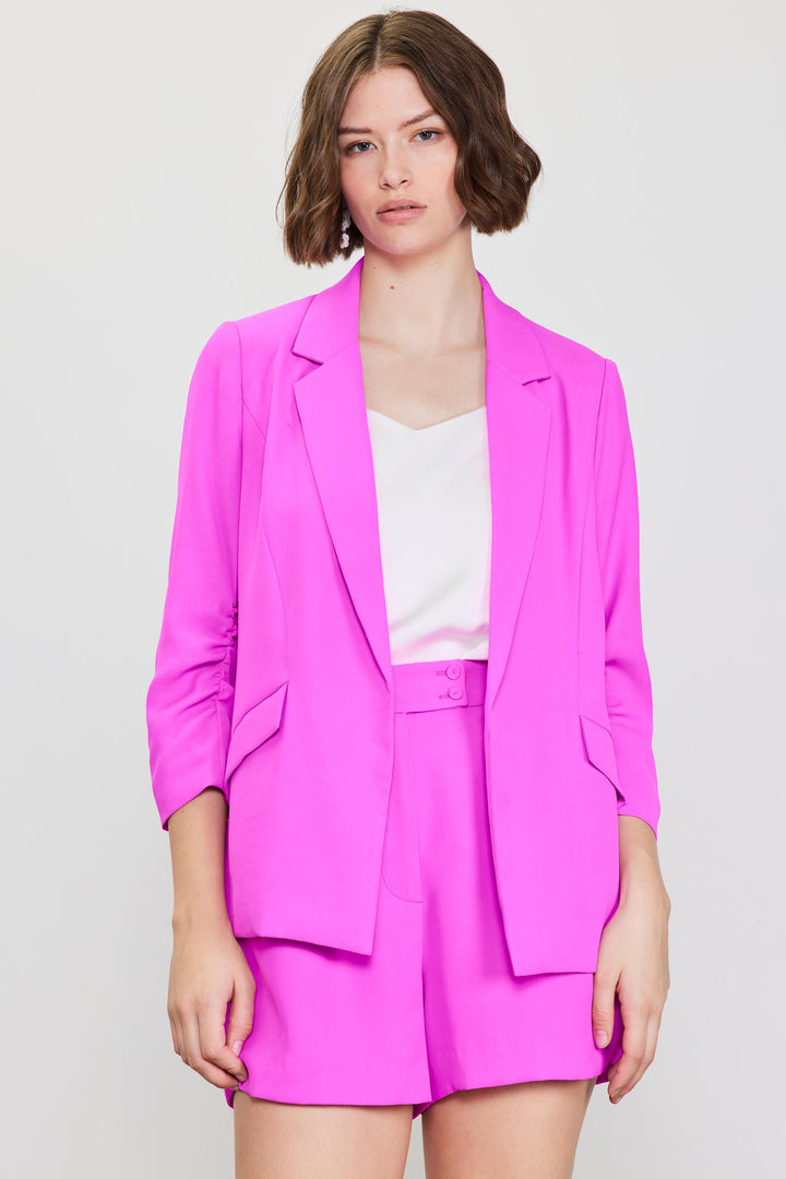 Purple pink jacket (3/4 sleeves)