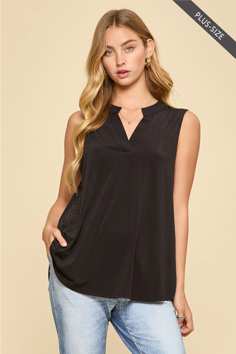 Unwanted tank top - black