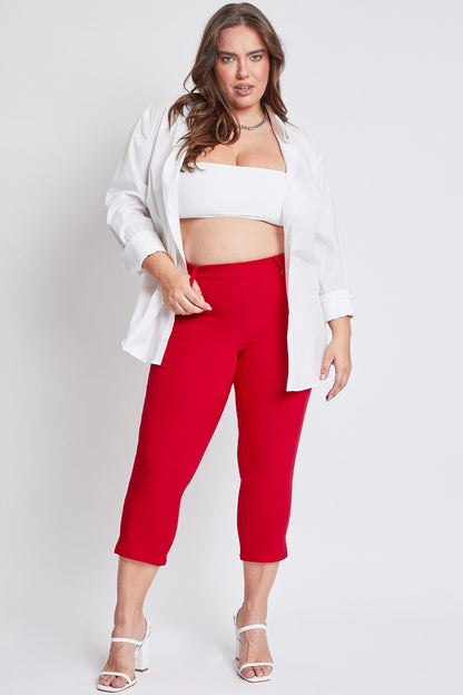 Capri Ultra Stretch without button - Ruby Red