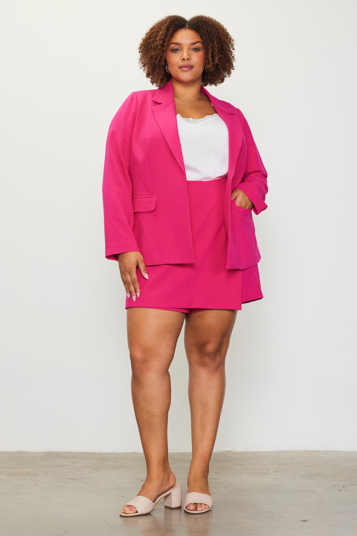 TAILLE HAUTE - Jupe/short Peony pink - 100% extensible
