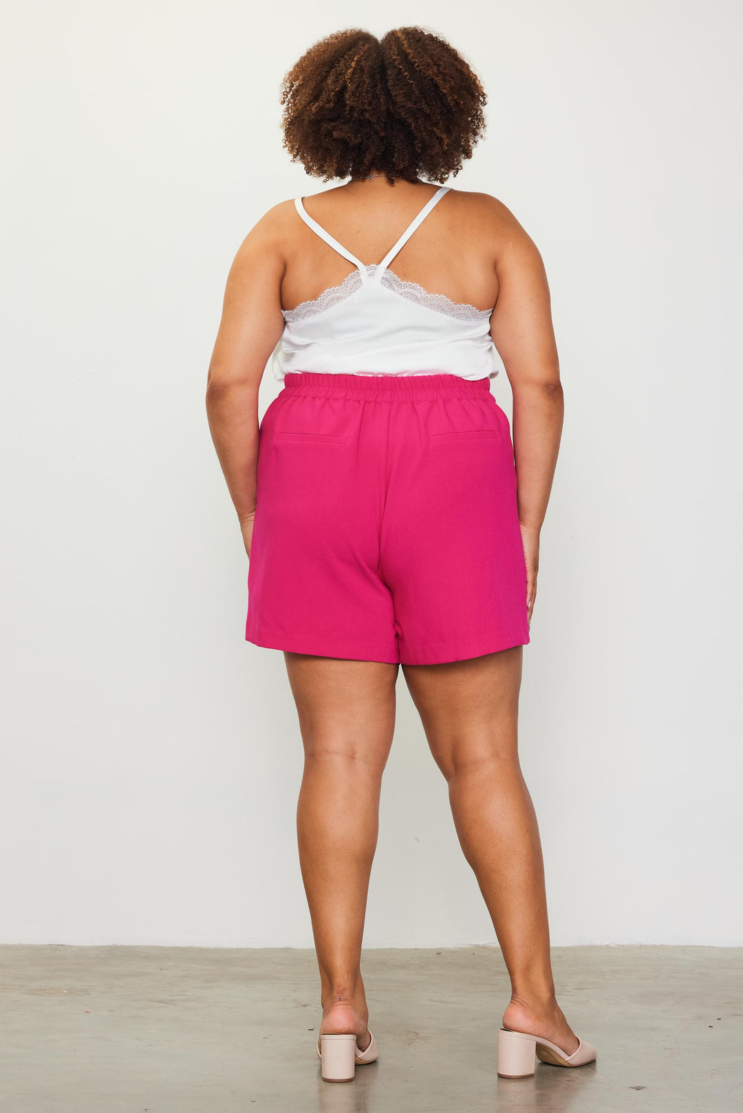 TAILLE HAUTE - Jupe/short Peony pink - 100% extensible