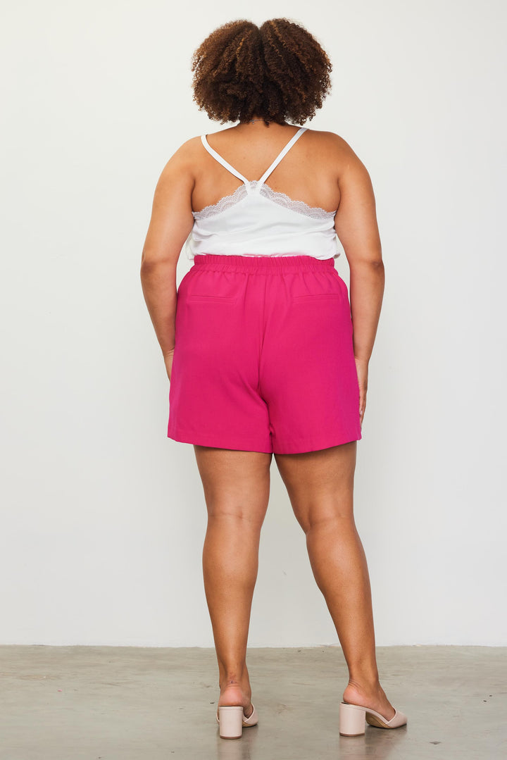 TAILLE HAUTE - Jupe/short Peony pink - 100% extensible