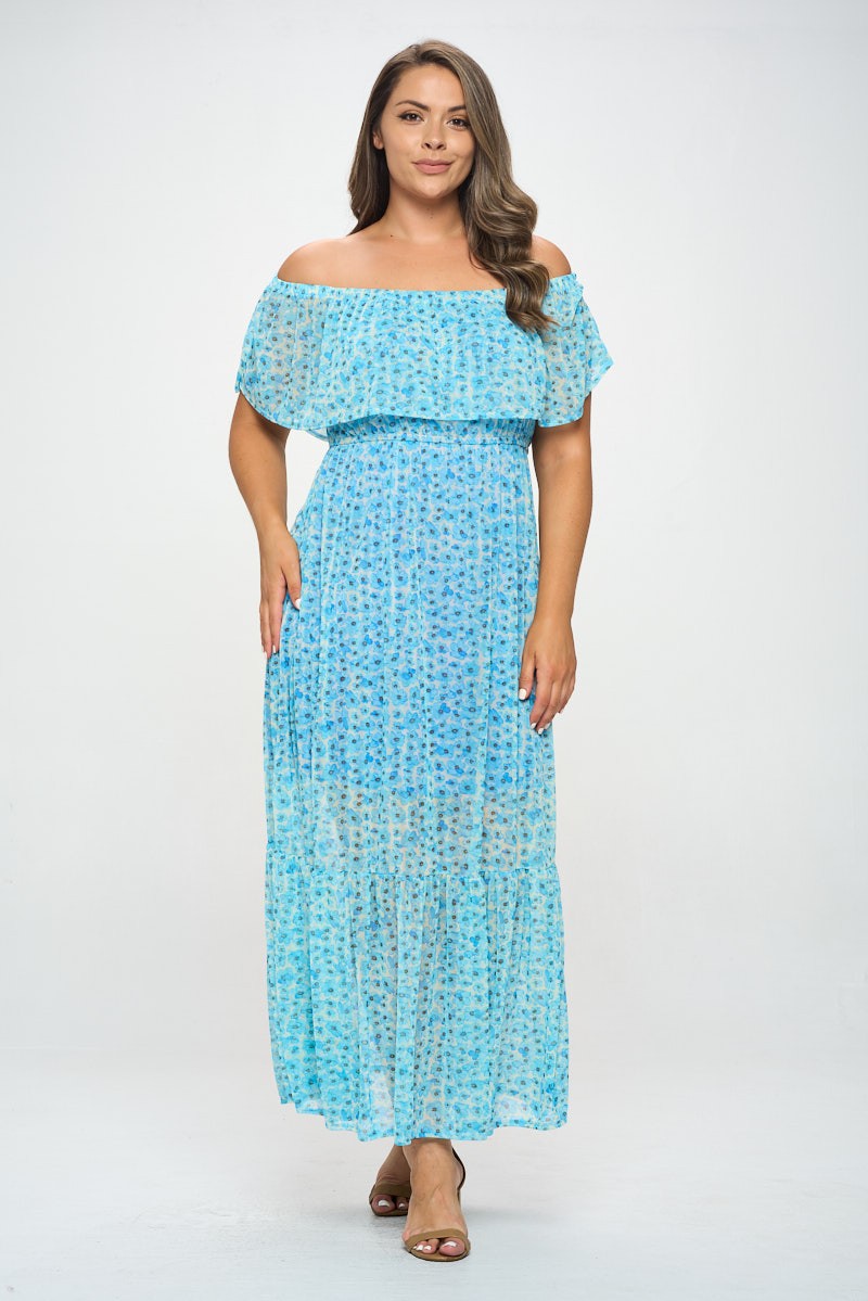 Cute muslin dress - blue