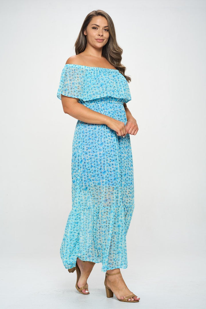 Cute muslin dress - blue