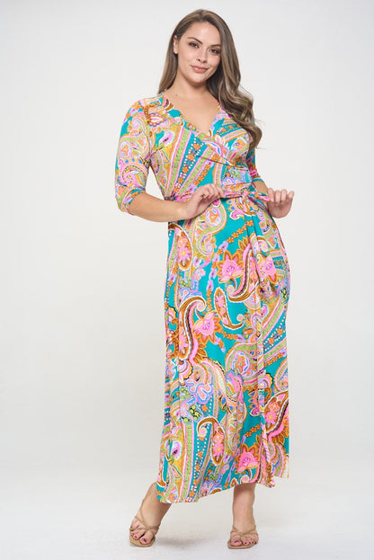 Robe longue Jade Paisley