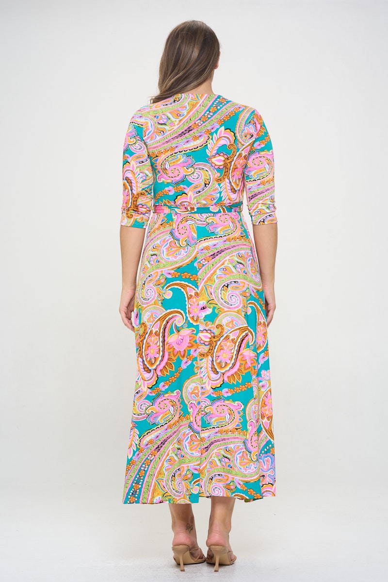 Robe longue Jade Paisley